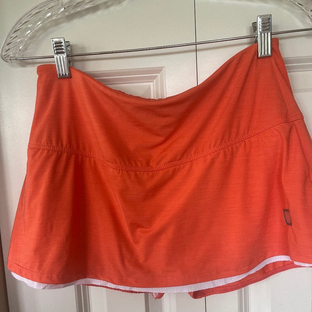 Orange tennis, pickleball, gym skort by Eleven Venus Williams size S EUC